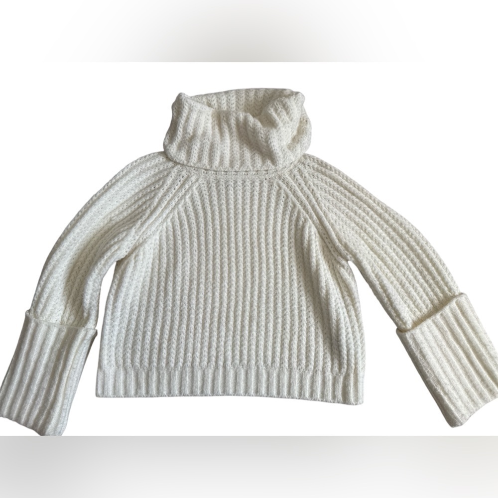Jason Wu Women's Knit Turtleneck Sweater Ivory Size Medium